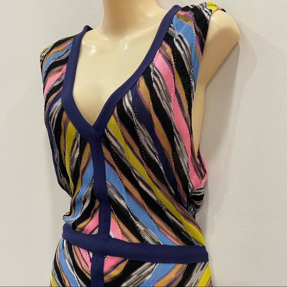 Missoni Multicolor Sleeveless Midi Dress size 10 - Picture 3 of 11